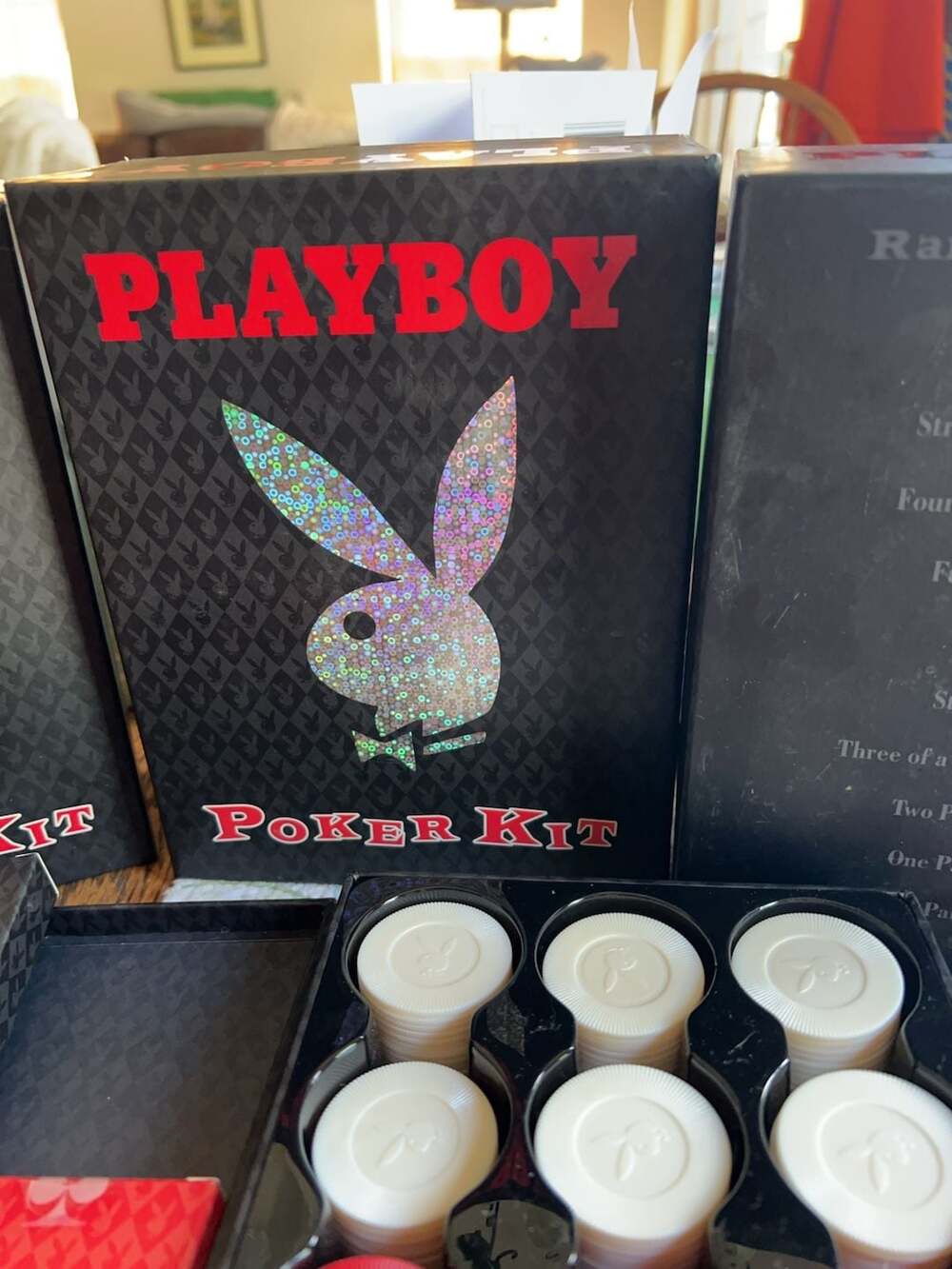 Playboy Poker Kit with Guide to Playing Poker at Home by Basil Nestor